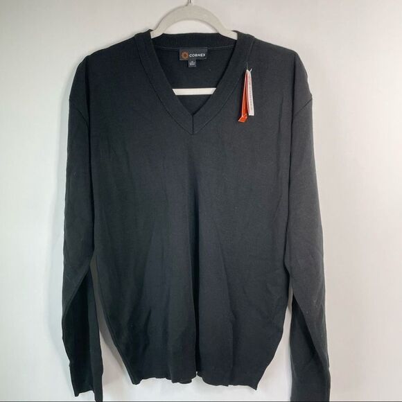 NWT Cobmex Unisex Heavyweight V-Neck Long Sleeve Pullover sz. Large #OO - Picture 2 of 11